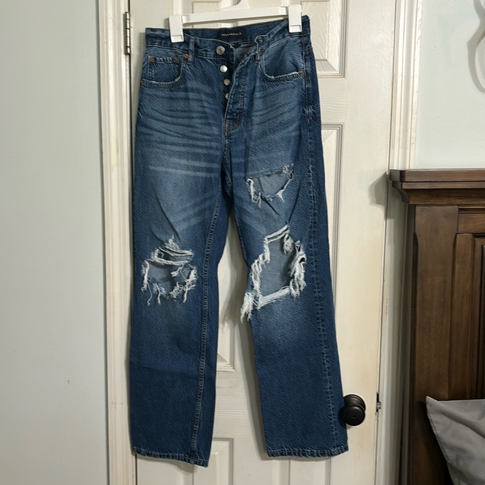 Aeropostale 90s baggy size 8 regular ripped jeans